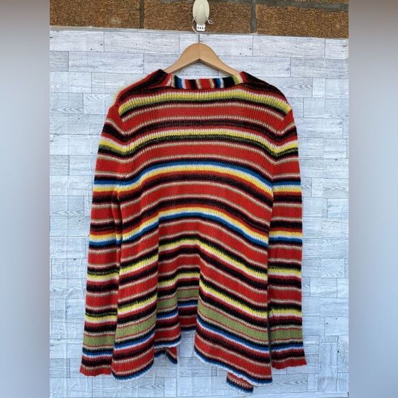 Wildfox Mohair Striped Mexican Blanket Cardigan Small Knit Colorful Small - Picture 7 of 11